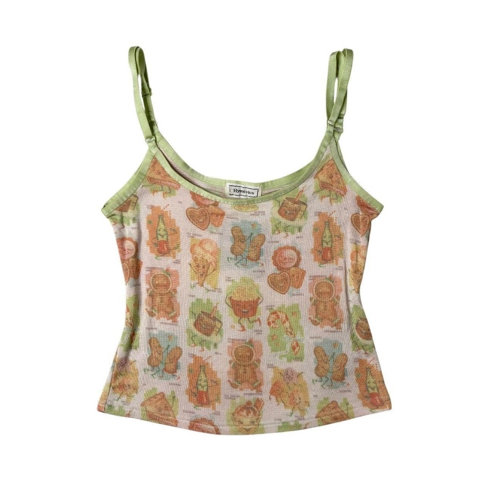 rare 90s Hysteric Glamour food AOP tank top